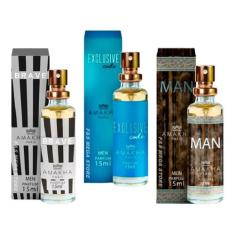 Kit 3 Perfume Brave Exclusive Code Man Masculino Amakha - Amakha Paris