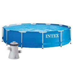 Piscina Intex 4.485 Litros Estrutural Azul Com Bomba Filtrante, 220V