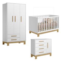 Quarto De Bebê Q Encanto Slim Branco Acetinado – Qmovi