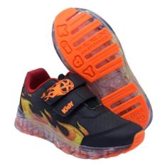 Tênis Infantil Meninos Led Kidy Carro Turbo-Masculino