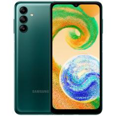 Smartphone Samsung Galaxy A04s Verde 64GB, 4GB RAM, Processador Octa-Core, Câmera Tripla Traseira, Selfie de 5.0 MP, Tela Infinita de 6.5" 90 Hz