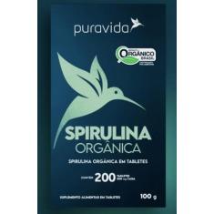 Spirulina Orgânica c/200 tab - PURAVIDA
