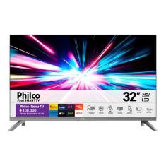 Smart Tv Philco 32" HD LED ROKU TV Bivolt Alexa P32CRA
