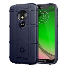 Capa para Moto G7 Play, com sensação macia, proteção total, anti-arranhões e impressões digitais + capa de celular resistente a arranhões para Moto G7 Play