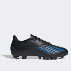 Chuteira Campo Adidas Deportivo II, Azul royal, Preto, 44