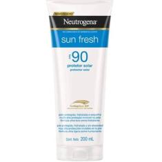 Protetor solar neutrogena sun fresh corpo e rosto loçao fps 90 com 200