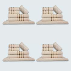 Jogo De Toalhas 24 P?s Cole??o Montreal 100% Algod?o Bege