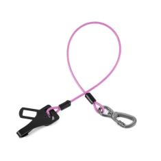 Cinto de segurança MiaoChuai 3 em 1 para cães | Coleira de aço à prova de mastigação com fivela e clipe resistentes | Retenção de segurança para carro para cães pequenos, médios e grandes (roxo, 40