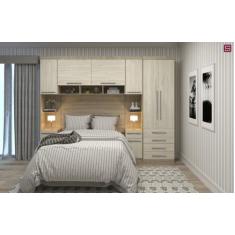 Guarda Roupa Dormitório Modulado Master Casal 1,38 m - Avelã Rústico e