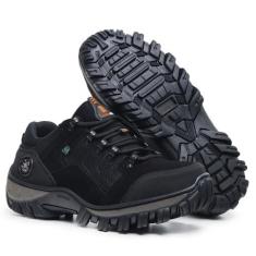 Tenis masculino confortavel adventure em couro caminhada - SENHORELLE,