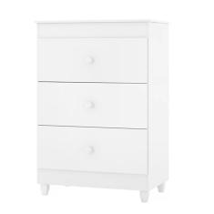 Cômoda Ternura 3 Gavetas - Branco - Peternella Móveis Branco