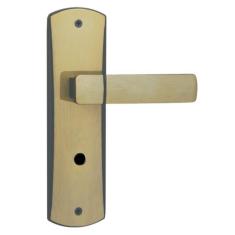 Fechadura para Banheiro Espelho Aço 40mm Mgm Capri Bronze Latonado