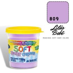 Massinha de Modelar Acrilex Soft Baby 150g Lilás Bebê
