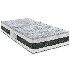 Colchão de Solteiro Biflex Turquia com Molas Ensacadas e Pillow Inn 30x88x188cm - Branco/Grafite