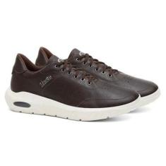 Tênis Masculino Casual Confortável Couro Solado Bolha-Masculino