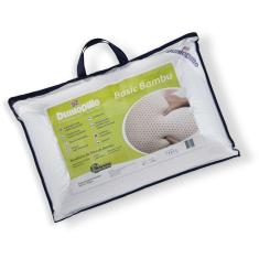 Travesseiro 50X70 Latex Dunlopillo Basic Queen Capa De Bambu