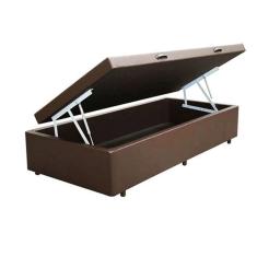 Cama baú Solteiro 088 x 188 Reforçada com 48cm de Altura - Exclusive
