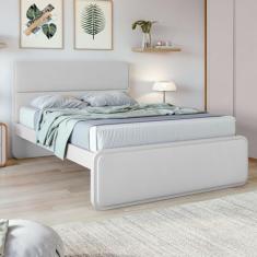 Cama Casal Loop Tecido Korino Branco