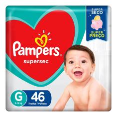 Fraldas Pampers Supersec G 46 unidades