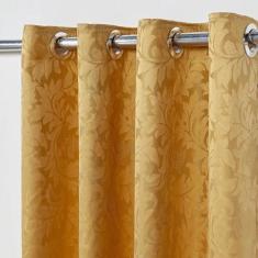Cortina em Tecido Jacquard 4,00 m x 2,70 m - Dourado - Wellus Enxovais