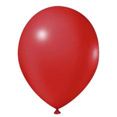 Balão Vermelho de Látex - 9 Polegadas - 50 Unidades