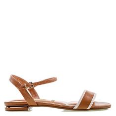 Sandália Rasteira Vizzano Mix Marrom/Branco 39