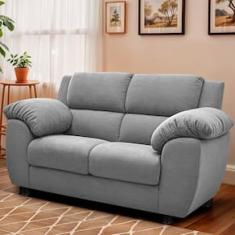 Sofá 2 Lugares Cama inBox Paris com 152cm de Largura e Revestido em Bouclé