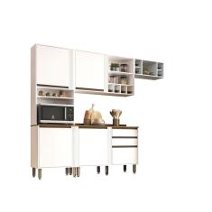 Armário de Cozinha Completo 4 Peças Perola Salleto