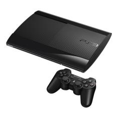 Sony Playstation 3 Super Slim 250gb + 3 Jogos Cor Charcoal Black