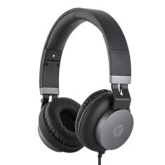 HP Headset DHH-1205 Dobrável Preto Conexão P2 3.5mm, Possui microfone omnidirecional Potência nominal 10mW cabo de 140 cm revestido em Nylon trançado e almofada de PU perfurado 8YJ95AA