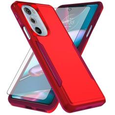 Asuwish Capa de celular para Motorola Edge+ Plus 2022/Edge X30/30 Pro com película protetora de tela de vidro temperado e fina híbrida acessórios para celular Moto Edge + 5G UW feminino masculino
