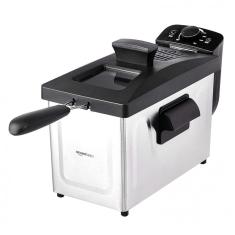 Fritadeira Elétrica 3 Litros de Capacidade, Aço Inoxidável, 110V 1500W, AMZ