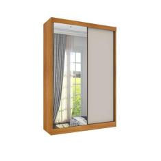 Guarda Roupa Solteiro 2 Portas Correr Com Espelho Roma Tcil - Tcil Móv