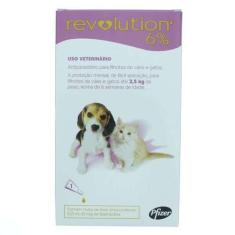 Revolution Zoetis para Cães Filhotes de até 2,5kg 1 unidade - 1 bisnag