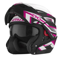Capacete Moto Articulado Escamoteável Robocop Attack Evo Fosco Pro Tor