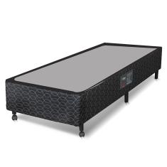 Base Box Para Colchão De Solteiro Castor Class 39x88x188 Cm Cinza Com Preto