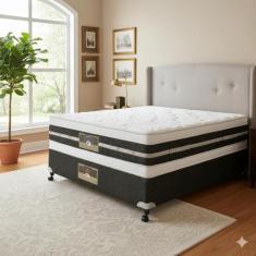 Cama Box Casal Castor Silver Star Air Double Face Tecnopedic 138x188x6