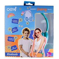 OEX TEEN Headset Bluetooth com entrada para Cartao Micro SD - Honey HS312 - Azul