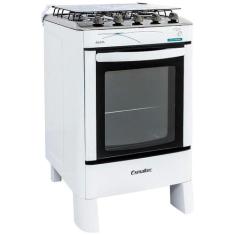 Fogão 4 Bocas Esmaltec Ágata Branco Inox Bivolt - 4062, Branco, Bivolt