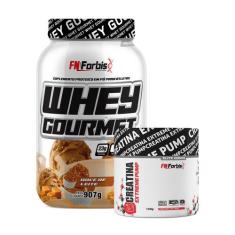 Kit Whey Protein Gourmet Pote 907g + Creatina Extreme Pump Elite Serie