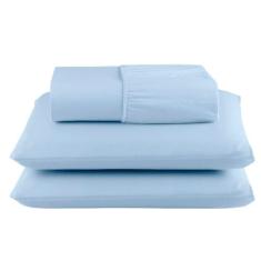 Jogo De Lençol Queen 3 Peças 180 Fios C/ Elástico Algodão Percal - Bel