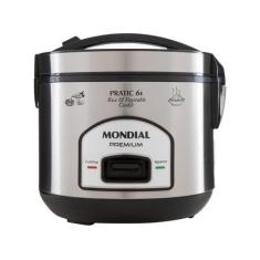Panela de Arroz Elétrica Mondial Pratic PE-43-6X - 6 Xícaras 500W, Pre