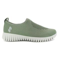 Tênis Feminino Usaflex Slip-On Conforto Tricot AE2208-Feminino