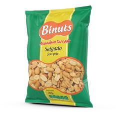 Amendoim Binuts sem pele salgado 500g
