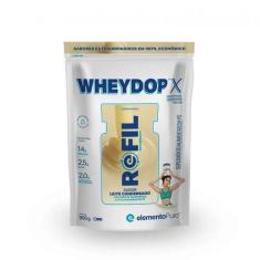 WheyDop-X Refil (900g) - Sabor: Leite Condensado - Elemento Puro