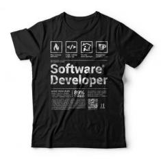 Camiseta Software Developer-Unissex