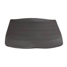 Assento Plástico Preto Cadeira Fixa Tipo Iso Empilhavel