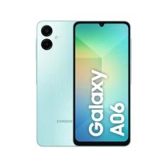 Smartphone Samsung Galaxy A06 128GB - Verde Claro, 4G, RAM 4GB, Câmera 50MP + Selfie 8MP, Tela 6,7&quot;