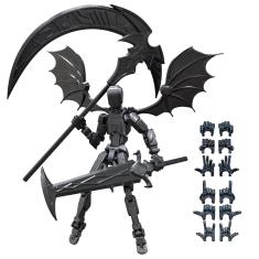 Boneco de ação Jirown T13 Titan 13 Robot articulado preto