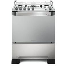 Fogão Mueller 5 bocas Decorato Inox